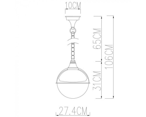 Уличный подвесной светильник Monaco A1495SO-1BK Arte Lamp