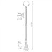 Наземный фонарь Monaco A1497PA-1BK Arte Lamp