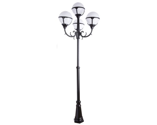 Наземный фонарь Monaco A1497PA-4BK Arte Lamp Наземный фонарь Monaco A1497PA-4BK Arte Lamp