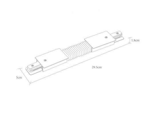 Соединитель гибкий Track Accessories A150106 Arte Lamp Соединитель гибкий Track Accessories A150106 Arte Lamp
