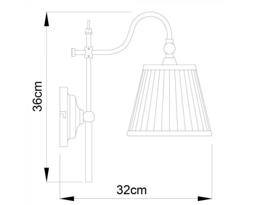 Бра Seville A1509AP-1PB Arte Lamp Бра Seville A1509AP-1PB Arte Lamp