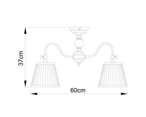 Потолочная люстра Seville A1509PL-5PB Arte Lamp Потолочная люстра Seville A1509PL-5PB Arte Lamp