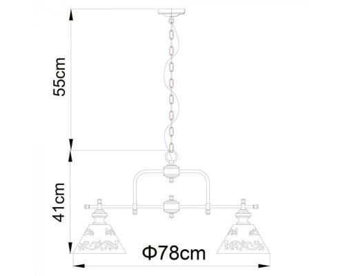 Подвесная люстра Kensington A1511LM-5PB Arte Lamp Подвесная люстра Kensington A1511LM-5PB Arte Lamp