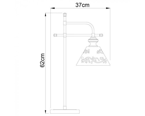 Настольная лампа Kensington A1511LT-1WG Arte Lamp Настольная лампа Kensington A1511LT-1WG Arte Lamp