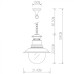 Уличный подвесной светильник Amsterdam A1523SO-1WG Arte Lamp