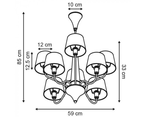 Подвесная люстра Gracia A1528LM-5WH Arte Lamp Подвесная люстра Gracia A1528LM-5WH Arte Lamp
