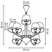 Подвесная люстра Gracia A1528LM-8WH Arte Lamp