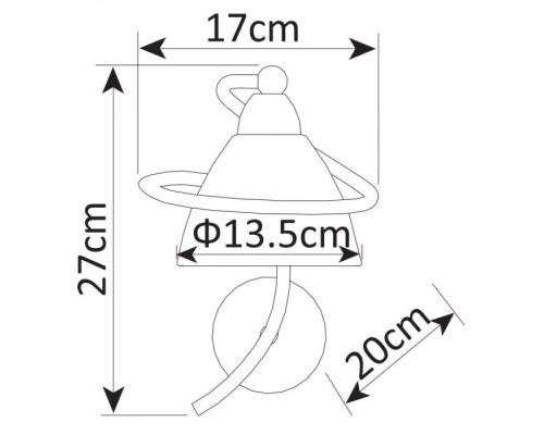 Бра Fabia A1565AP-1WG Arte Lamp