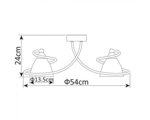 Потолочная люстра Fabia A1565PL-5WG Arte Lamp Потолочная люстра Fabia A1565PL-5WG Arte Lamp