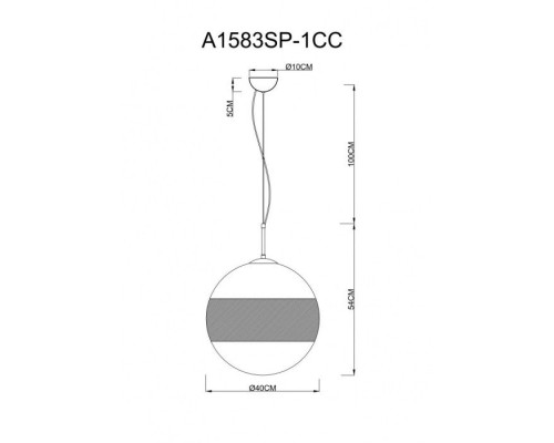 Подвесной светильник Galactica A1583SP-1CC Arte Lamp Подвесной светильник Galactica A1583SP-1CC Arte Lamp