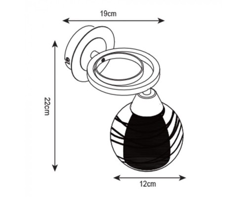 Бра Ginevra A1604AP-1BK Arte Lamp Бра Ginevra A1604AP-1BK Arte Lamp