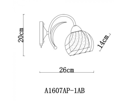 Бра Dolcemente A1607AP-1AB Arte Lamp Бра Dolcemente A1607AP-1AB Arte Lamp
