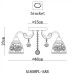 Потолочная люстра Rugiada A1658PL-5AB Arte Lamp