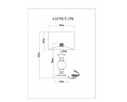 Настольная лампа Baymont A1670LT-1PB Arte Lamp Настольная лампа Baymont A1670LT-1PB Arte Lamp