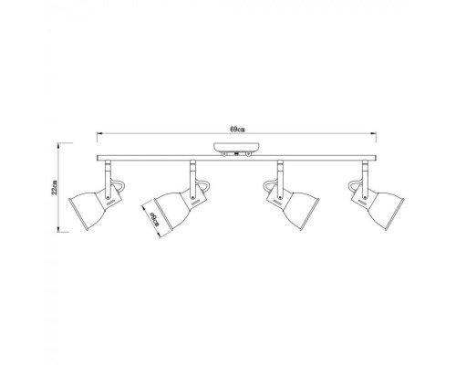 Спот Jovi A1677PL-4WH Arte Lamp Спот Jovi A1677PL-4WH Arte Lamp