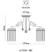 Потолочная люстра Torrente A1678PL-5WG Arte Lamp