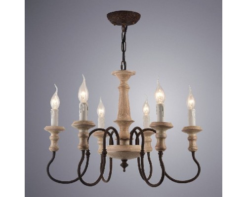 Подвесная люстра Woodstock A1700LM-6BR Arte Lamp Подвесная люстра Woodstock A1700LM-6BR Arte Lamp
