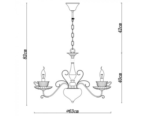 Подвесная люстра Tet-a-tet A1704LM-5CC Arte Lamp Подвесная люстра Tet-a-tet A1704LM-5CC Arte Lamp