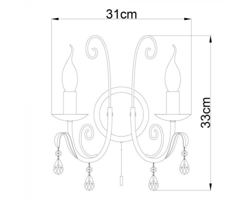 Бра Romana A1742AP-2BK Arte Lamp Бра Romana A1742AP-2BK Arte Lamp