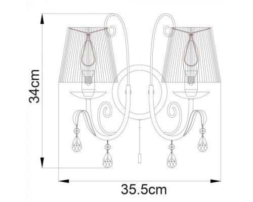 Бра Romana Snow A1743AP-2WH Arte Lamp Бра Romana Snow A1743AP-2WH Arte Lamp