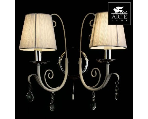 Бра Romana Snow A1743AP-2WH Arte Lamp Бра Romana Snow A1743AP-2WH Arte Lamp