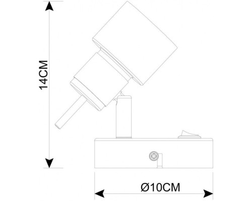 Спот Almach A1906AP-1BK Arte Lamp Спот Almach A1906AP-1BK Arte Lamp