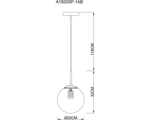 Подвесной светильник Volare A1920SP-1AB Arte Lamp Подвесной светильник Volare A1920SP-1AB Arte Lamp
