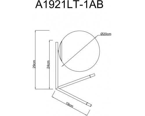 Настольная лампа Bolla-unica A1921LT-1AB Arte Lamp Настольная лампа Bolla-unica A1921LT-1AB Arte Lamp