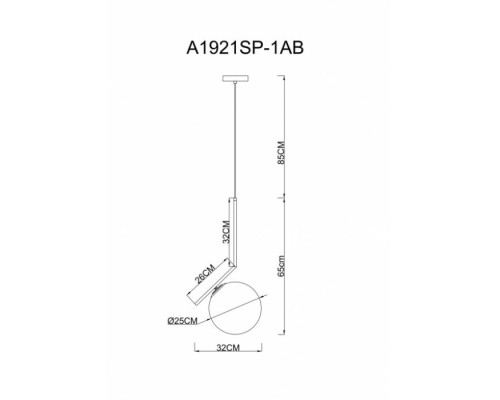 Подвесной светильник Bolla-unica A1921SP-1AB Arte Lamp Подвесной светильник Bolla-unica A1921SP-1AB Arte Lamp