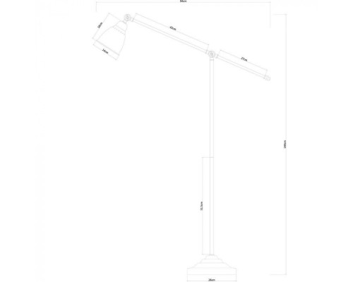 Торшер Braccio A2054PN-1AB Arte Lamp Торшер Braccio A2054PN-1AB Arte Lamp