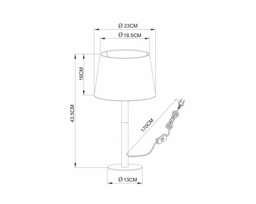Настольная лампа Connor A2102LT-1WH Arte Lamp Настольная лампа Connor A2102LT-1WH Arte Lamp