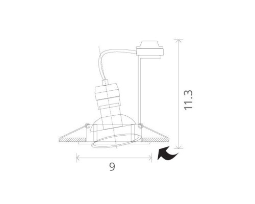 Точечный светильник Eclipse A2110PL-3SS Arte Lamp