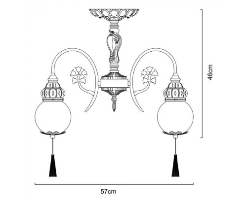 Потолочная люстра Sultan A2146PL-5GA Arte Lamp Потолочная люстра Sultan A2146PL-5GA Arte Lamp