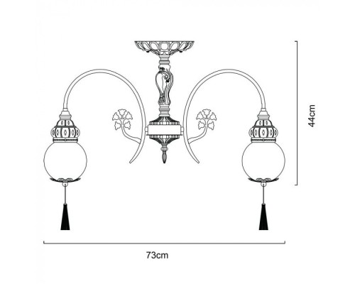Потолочная люстра Sultan A2146PL-8GA Arte Lamp Потолочная люстра Sultan A2146PL-8GA Arte Lamp
