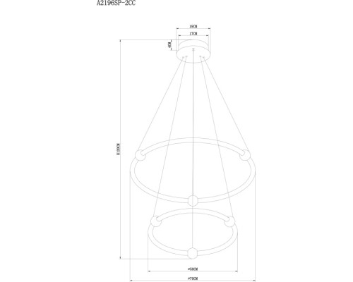 Подвесной светильник Harley A2196SP-2CC Arte Lamp Подвесной светильник Harley A2196SP-2CC Arte Lamp