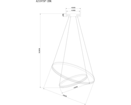 Подвесной светильник Frodo A2197SP-2BK Arte Lamp Подвесной светильник Frodo A2197SP-2BK Arte Lamp