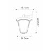 Настенный фонарь уличный Savanna A2209AL-1BK Arte Lamp