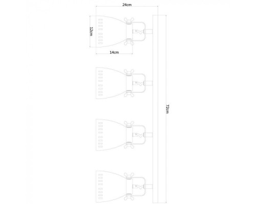 Спот Luned A2214PL-4AB Arte Lamp Спот Luned A2214PL-4AB Arte Lamp