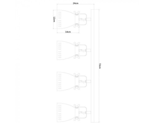 Спот Luned A2214PL-4SS Arte Lamp Спот Luned A2214PL-4SS Arte Lamp