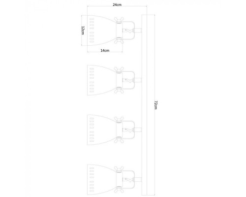Спот Luned A2214PL-4WH Arte Lamp Спот Luned A2214PL-4WH Arte Lamp
