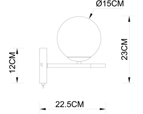 Бра Alcor A2224AP-1BK Arte Lamp Бра Alcor A2224AP-1BK Arte Lamp