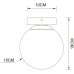 Настенно-потолочный светильник Alcor A2224PL-1BK Arte Lamp
