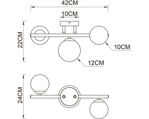 Потолочная люстра Gemini A2243PL-3PB Arte Lamp Потолочная люстра Gemini A2243PL-3PB Arte Lamp