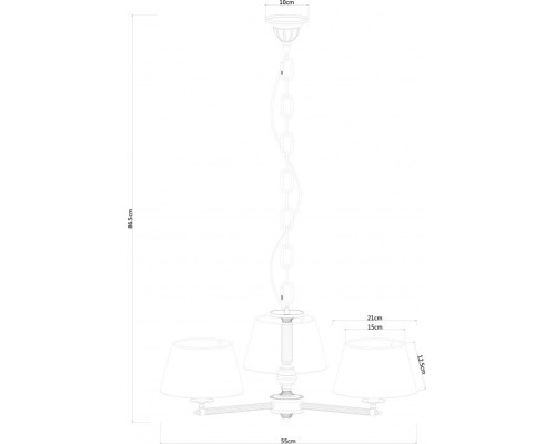 Подвесная люстра York A2273LM-3AB Arte Lamp Подвесная люстра York A2273LM-3AB Arte Lamp