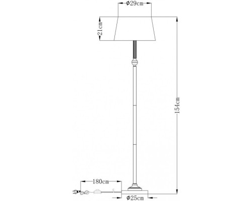 Торшер York A2273PN-1AB Arte Lamp Торшер York A2273PN-1AB Arte Lamp