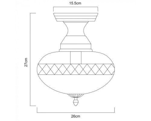 Потолочная люстра Faberge A2303PL-1SG Arte Lamp Потолочная люстра Faberge A2303PL-1SG Arte Lamp