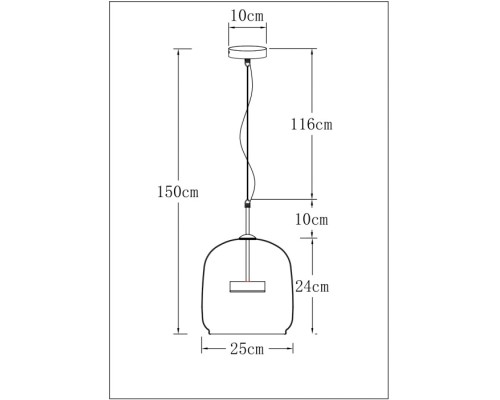 Подвесной светильник Padova A2404SP-23AM Arte Lamp