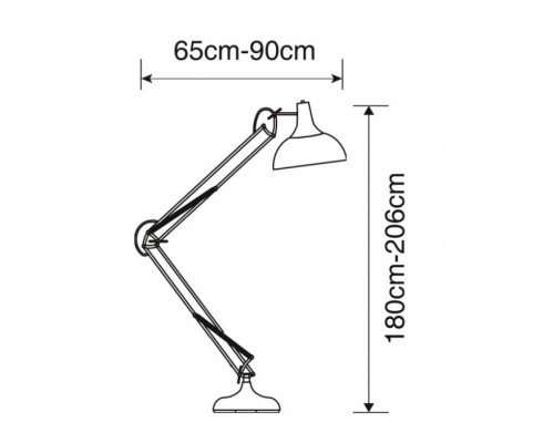 Торшер Goliath A2487PN-1BK Arte Lamp