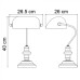 Настольная лампа Banker A2491LT-1SS Arte Lamp