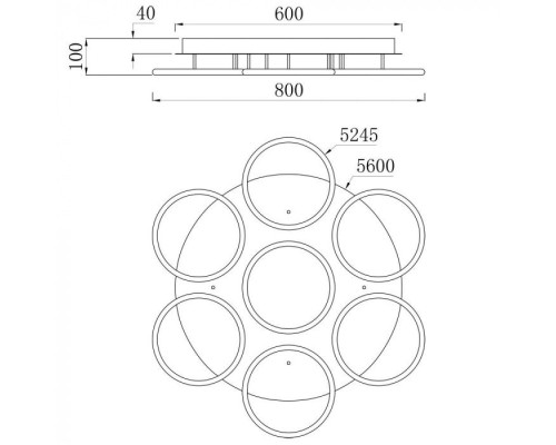 Потолочная люстра Rapid A2500PL-7BK Arte Lamp Потолочная люстра Rapid A2500PL-7BK Arte Lamp